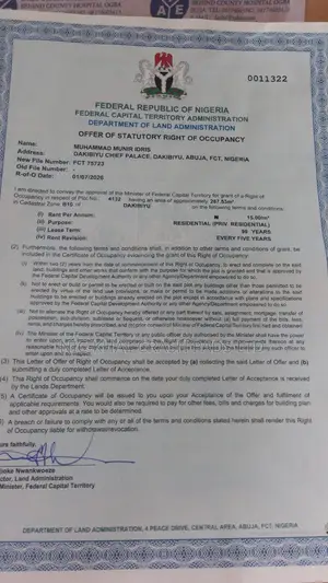 Breaking News! Very Sweet Buildable Land in Jabi Dakibiyu,CofO Handy