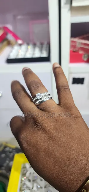Trio Titanium Wedding Set