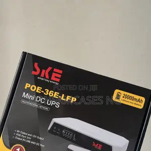 SKE POE-36E-LFP 20000mAh 36W Mini DC UPS Wifi Router Power Bank