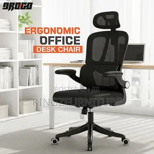 The Office Chair Features Adjustable Lumbar Support,