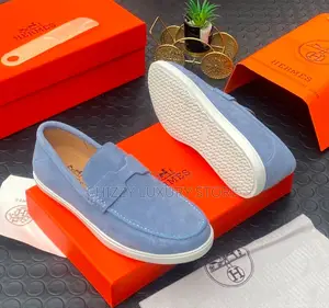 Hermes Quality Luxury Men Suede Shoe