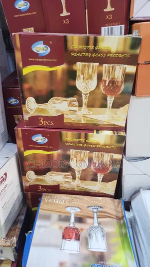 Crystal Wine Glass Cup 3 PCS