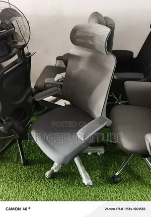 Gray Computer Workstation Chair