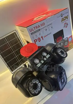 4-Lens AI Solar CCTV Camera – 4G Wireless Security Camera