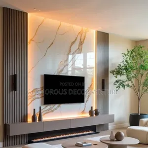 Luxury TV Console Media Wall Design/Luxury Bar/ Kitchen Cabinets