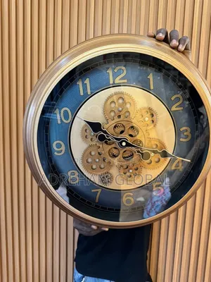 Luxury Iron Wheel Wall Clock