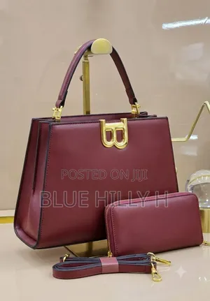 Luxury 2-in-1 Women's Structured Tote Handbag With Matching Wallet
