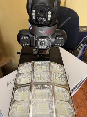 Solar-Powered Street Light and V380 4g Simcard Camera With 3 Lenses Vi