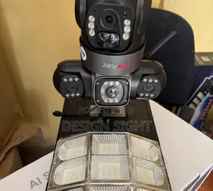 Solar Street Light With CCTV Camera V380 Triple Len