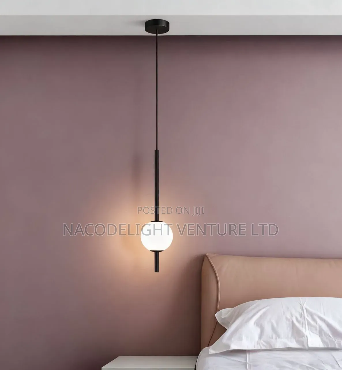 Modern Bedside Orb Hanging Lamp