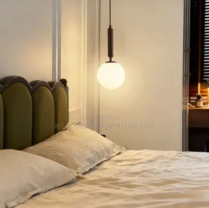 Contemporary Single Ball Bedroom Chandelier