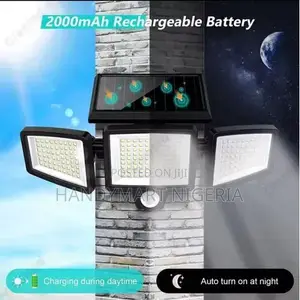 3-Head Rotating Solar Wall Lamp 15% OFF