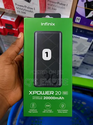 Infinix XPOWER 20 GO – 20,000mAh Power Bank