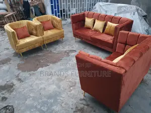 Good Quality 7seater Fabric Sofas With Troll Pillows