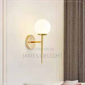 Modern Gold Globe Wall Sconce