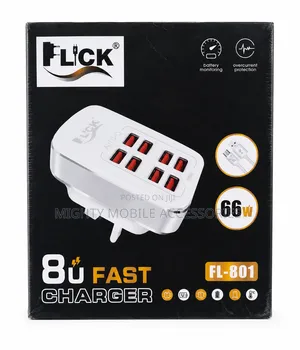 FLICK 8-Port 66W Fast USB Wall Charger (FL-801)