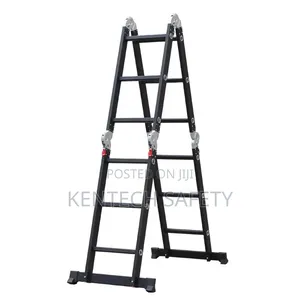 4x3 Black Aluminum Multi Purpose Folding Ladders