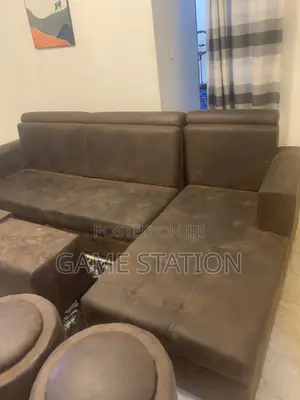 L Shape Couch With Table for Sale, Little Dusty but One Wash Looks BTR