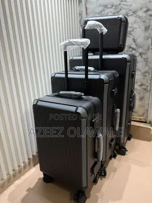Premium 4-Piece Hard Shell Luggage Set – Black