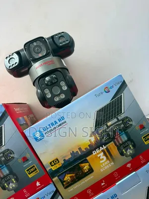 Triple Lens 4G Solar CCTV Camera – Wireless PTZ And