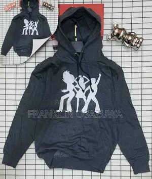 Premium Dark Grey Graphic Hoodie for Men – Casual Pullover Sweatshirt