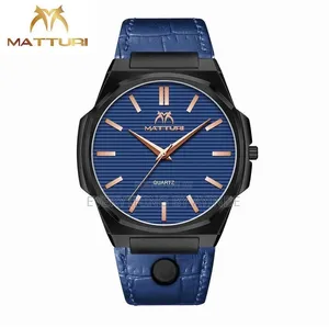 Matturi Wrist Watch Analog Blue and Black With Blue Face