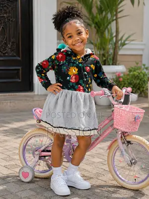 Girls Floral Hooded Dress