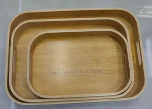 3 Set Wooden Serving Tray