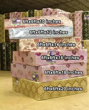 6x6x10 Semi Orthopadic Mattress (All Sizes Are Available)