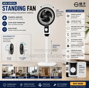 Solar Rechargeable Table Fan
