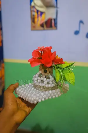 Mini Handmade Beaded Trays & Vase