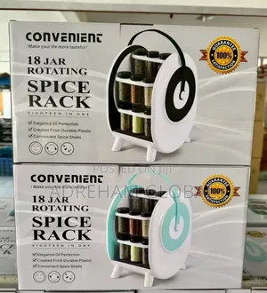 18 Jars Rotating Spice Rack Bigger Size