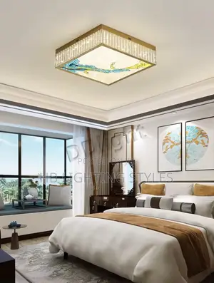 Chinese Style Enamel Ceiling Lamp