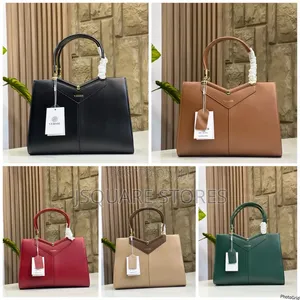 VERSSE Structured Leather Handbag Available in Colours Quality