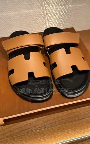 Hermes Double Belt Palm Slipers 40-46