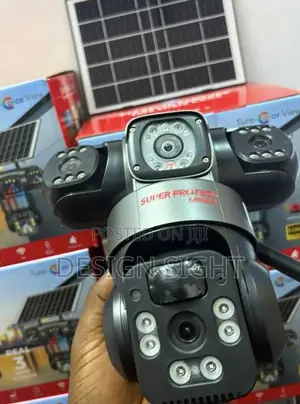 Solar-Powered Auto_tracking Complete 3 Lens CCTV Camera Ultra Hd