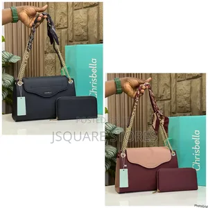 Chrisbella Chain~bag 2pcs Set. Size: Medium Good Quality