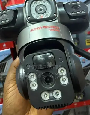 3 Lens 4G Solar CCTV Camera –Wireless PTZ Security Camera V380 Pro App