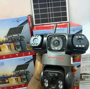 Solar 4G V380 Pro 3-Lens PTZ Solar Security Camera