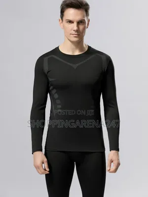 Athletic Gym Workout Compression Long Sleeved Shirt