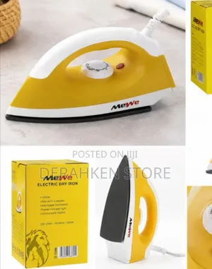 MeWe Electric Dry Iron 1000W – Fast Heating Smooth Ironing