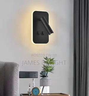 Adjustable LED Bedside Reading Wall Lamp With a Backlight