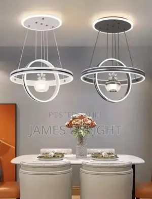Planetary Ring Drop Chandelier