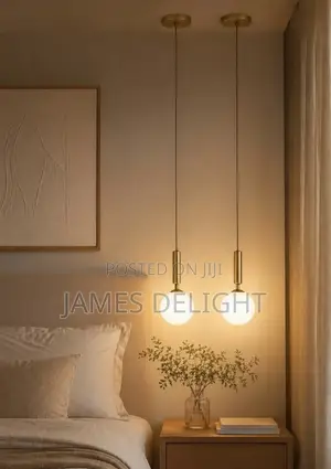 Modern Mid-Z So Century Brass Globe Pendant Light