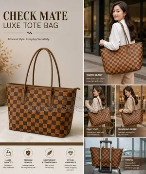 Checkmate Luxe Large Capacity Tote Bag