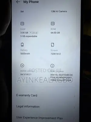 Itel A90 64 GB Blue