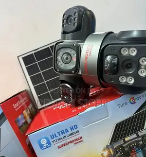 V380 Triple Lens PTZ Solar Camera
