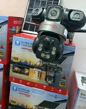 V380 Triple Lens Solar PTZ Camera