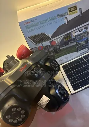 3-Lens Rotating 360 4G Solar Powered Security CCTV cameraMotion Detect