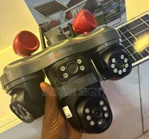3-Lens 4G Rotational Solar Powered Indoor/Outdoor Security CCTV Camera